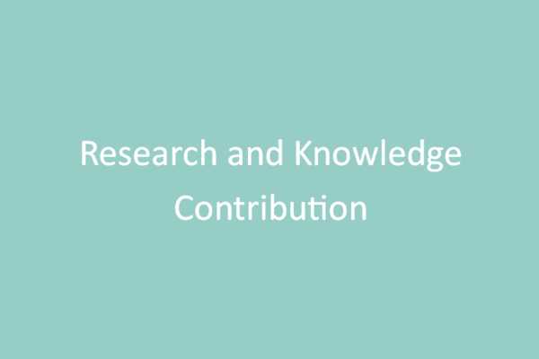 research and knowledge contribution wb