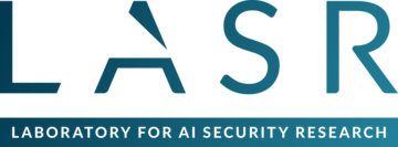lasr  logo with tagline  blue gradient